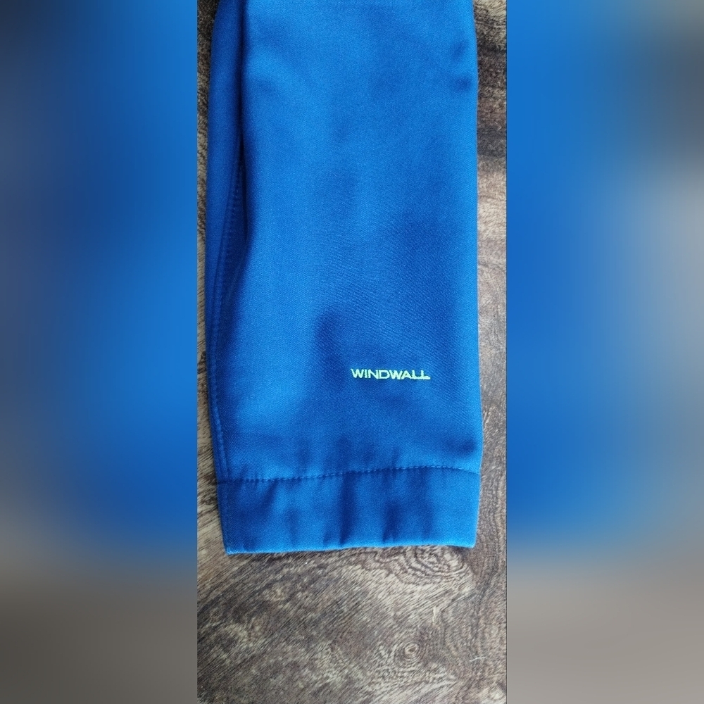 The North Face Windwall Blue Boys Jacket with Lime Accents (14-16) - Picture 8 of 12